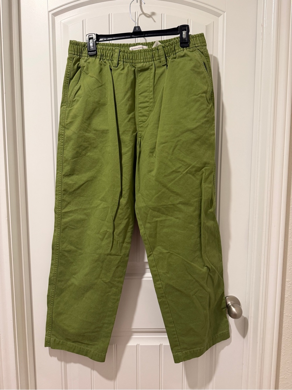 Banana Republic Olive Green Utility Cargo Pants 100% Cotton Size M